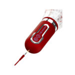 Adam & Eve PLEASURE PRO 3000 - Clear/Red USB Rechargeable Thrusting & Rotating Auto Stroker - Image 6