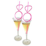 Glitterati - Diamond Ring Straws Set - Hens Party Novelty - Set of 8 - Image 2