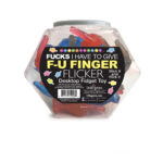 Fucks I Have To Give F-U Finger Flicker - Display - Novelty Fidget Toy - Fishbowl Display of 24 - Image 3