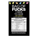 Bag Of Fucks I Have To Give - Display - Fruit Flavoured Lollies - Counter Display of 100 Mini Packs - Image 3