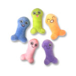 Suck A Bag Of Dicks Plushy Pillows - Mini Fuzzy Dicky Plushy Pillows - Set of 5 - Image 3