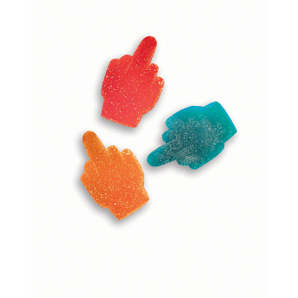 Gummy Bag Of Fucks I Have To Give - Soft & Chewy Sour Gummy Lollies - 64 gram Bag - Image 2