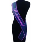 The Bride's Maid Sash - White Hens Party Sash - Image 2