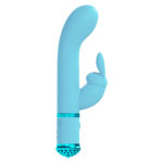 LOVELINE Belle - Blue - Blue 15.6 cm USB Rechargeable Rabbit VIbrator - Image 3