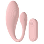 LOVELINE Wave - Pink USB Rechargeable C-Shaped Vibrator with Remote - Image 3