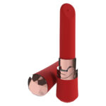 LOVELINE Dahlia - Red - Red 12.5 cm USB Rechargeable Lipstick Vibrator - Image 2