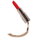 LOVELINE Diamond - Red - Red 8.3 cm USB Rechargeable Lipstick Vibrator - Image 3