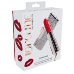 LOVELINE Diamond - Red - Red 8.3 cm USB Rechargeable Lipstick Vibrator - Image 8