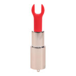 LOVELINE Sparkle - Red 8.3 cm USB Rechargeable Lipstick Vibrator - Image 5