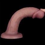 Dual Density Power Cock - 8 Inch Flesh - Flesh 20 cm USB Rechargeable Vibrating Dong - Image 5
