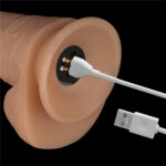 8 Inch Power Basics - Flesh 20 cm USB Rechargeable Vibrating Dong - Image 9