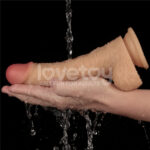 8.5 Inch Power Basics - Flesh 21.6 cm USB Rechargeable Vibrating Dong - Image 2