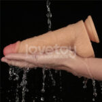 9 Inch Power Basics - Flesh 23 cm USB Rechargeable Vibrating Dong - Image 2