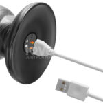 King Sized Vibrating Vibrax Slider - Grey 32.3 cm (12.5'') USB Rechargeable Vibrating Dildo - Image 9