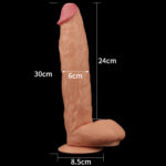 King Size 11'' Realistic Dildo - Flesh 29.5 cm Dong - Image 5