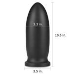 King Sized Anal Bomber - Black 23 cm (9'') Mega Anal Plug - Image 5