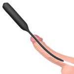 Ultimate Silicone Vibrating Urethral Dilator - Black Vibrating Urethral Sound - Image 4