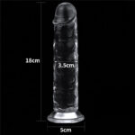 Flawless Clear Dildo 7'' - Clear 17.8 cm Dong - Image 7