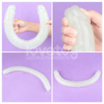 Lumino Play 18.5'' Double Dildo - Glow in the Dark Blue 47 cm Double Dong - Image 5