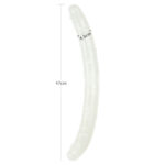Lumino Play 18.5'' Double Dildo - Glow in the Dark Blue 47 cm Double Dong - Image 7