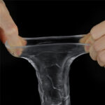 Flawless Clear Penis Sleeve 2'' - Clear 5 cm Penis Extender Sleeve - Image 7