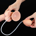 Cumming Softee Soft Ejaculation Cock 9'' with Balls - Flesh 22.9 cm Squirting Dong - Image 4