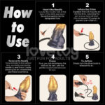 Aerosx 7.5 Inch Dual Density Inflatable Dildo - Gold/Blue 24 cm Inflatable Fantasy Dildo - Image 4