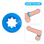 Pinnacle Pro Ridge Bump Stretcher - Blue Cock Ring - Image 8