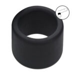 LEVELZ Liquid Silicone Ball Strap - L - Black - Black Ball Strap - Image 2