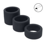 LEVELZ Liquid Silicone Ball Strap Set of 3 - Black - Black Ball Stretchers - Set of 3 Sizes - Image 2
