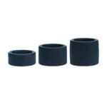 LEVELZ Liquid Silicone Ball Strap Set of 3 - Black - Black Ball Stretchers - Set of 3 Sizes - Image 3
