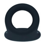 LEVELZ Double O Silicone Cock Ring - M - Black - Black Cock & Balls Rings - Image 5