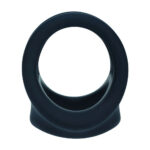 LEVELZ Silicone Cock & Ball Harness - Black - Black Cock & Ball Ring - Image 4