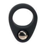 LEVELZ Single Weighted Ball Cock Ring - Black - Black Weighted Cock Ring - Image 3