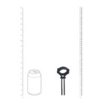 LEVELZ Wide Detachable Lasso Cock Ring - Black - Black Adjustable Cock Ring - Image 4