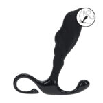 LEVELZ Rippled with Hard Loop Prostate Massager - Medium - Black Medium Prostate Massager - Image 2