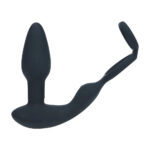 LEVELZ Dual Vibrating Prostate Stimulator with Cock Ring - Black USB Rechargeable Vibrating Butt Plug with Cock Ring - Image 3