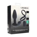 LEVELZ Dual Vibrating Prostate Stimulator with Cock Ring - Black USB Rechargeable Vibrating Butt Plug with Cock Ring - Image 7