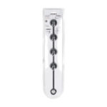 LEVELZ Round Silicone Anal Balls - L - 40mm - Black 40.5 cm Large Anal Beads - Image 7