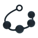 LEVELZ Round Anal Balls - XL - 50mm - Black 46.5 cm XL Anal Beads - Image 3