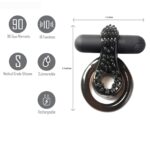 Maia Jagger - Black USB Rechargeable Vibrating Cock & Ball Ring - Image 2