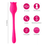 Maia MEADOW - Pink 14 cm USB Rechargeable Flower Stimulator - Image 4