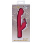 Maia ZARA - Red - Red 17.1 cm USB Rechargeable Rabbit Vibrator - Image 5