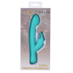 Maia ZARA - Teal - Teal 17.1 cm USB Rechargeable Rabbit Vibrator - Image 5