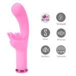 Maia MYLA - Pink - Pink 15.9 cm USB Rechargeable Butterfly Vibrator - Image 2