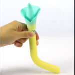 Maia VALA - Yellow - Yellow/Green 22.2 cm USB Rechargeable Flower Vibrator - Image 2