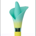 Maia VALA - Yellow - Yellow/Green 22.2 cm USB Rechargeable Flower Vibrator - Image 3