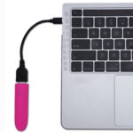 Maia VIBEDRIVE - Pink - Pink 10 cm USB Rechargeable Bullet with 16 GB Storage - Image 5