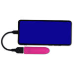 Maia VIBEDRIVE - Pink - Pink 10 cm USB Rechargeable Bullet with 16 GB Storage - Image 6