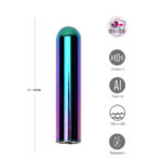 Maia COSMO - Metallic Coloured 8.9 cm USB Rechargeable Bullet - Image 3